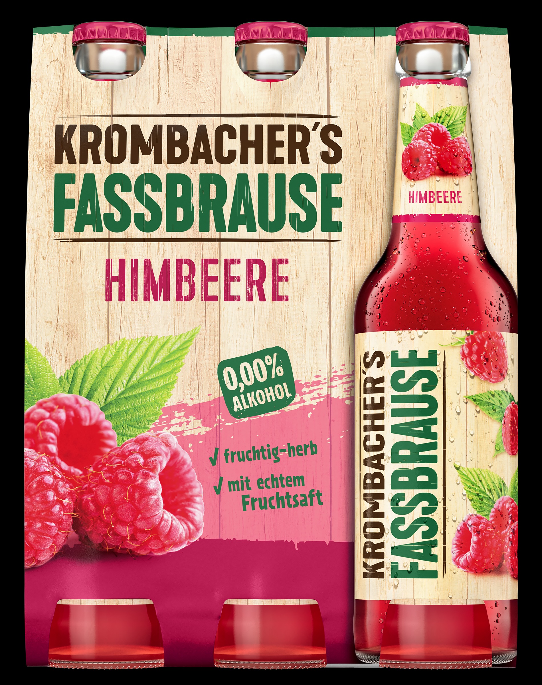 Bild von Kromb.fassbr.himbee.6x0,33l Mw